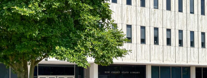 The New Jersey State Library building in Trenton.